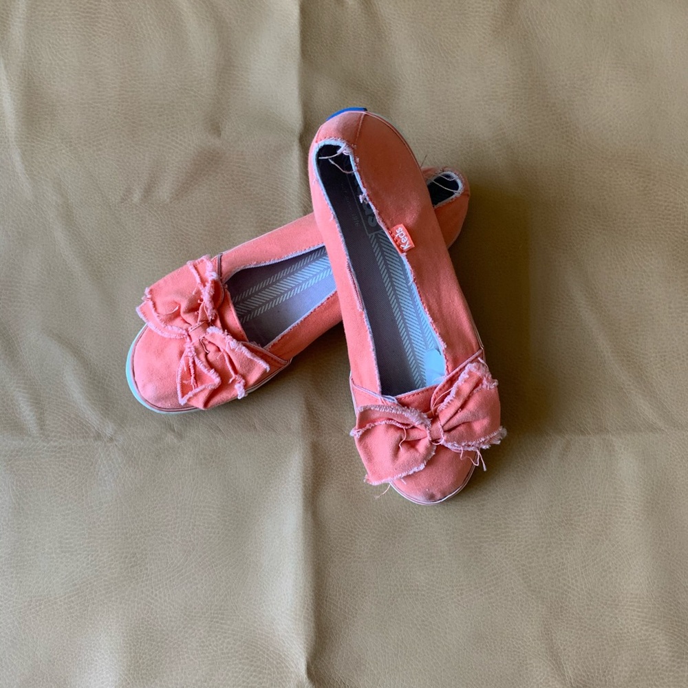 Keds Hot Pink Bow Flats